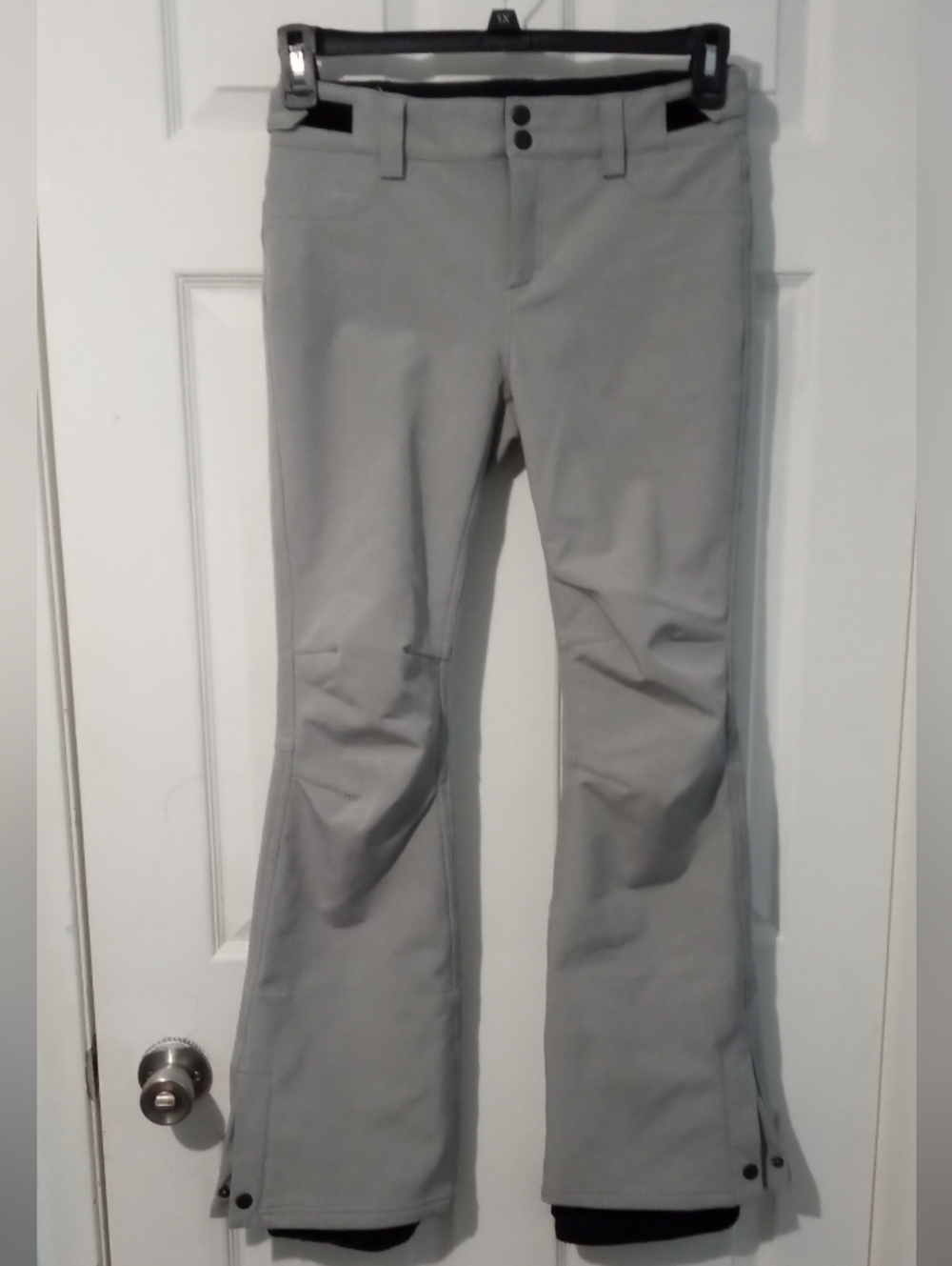 O'Neill Light Gray Wide-Leg Snow Pants